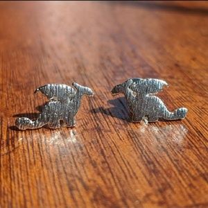 Silver Dragon Earrings